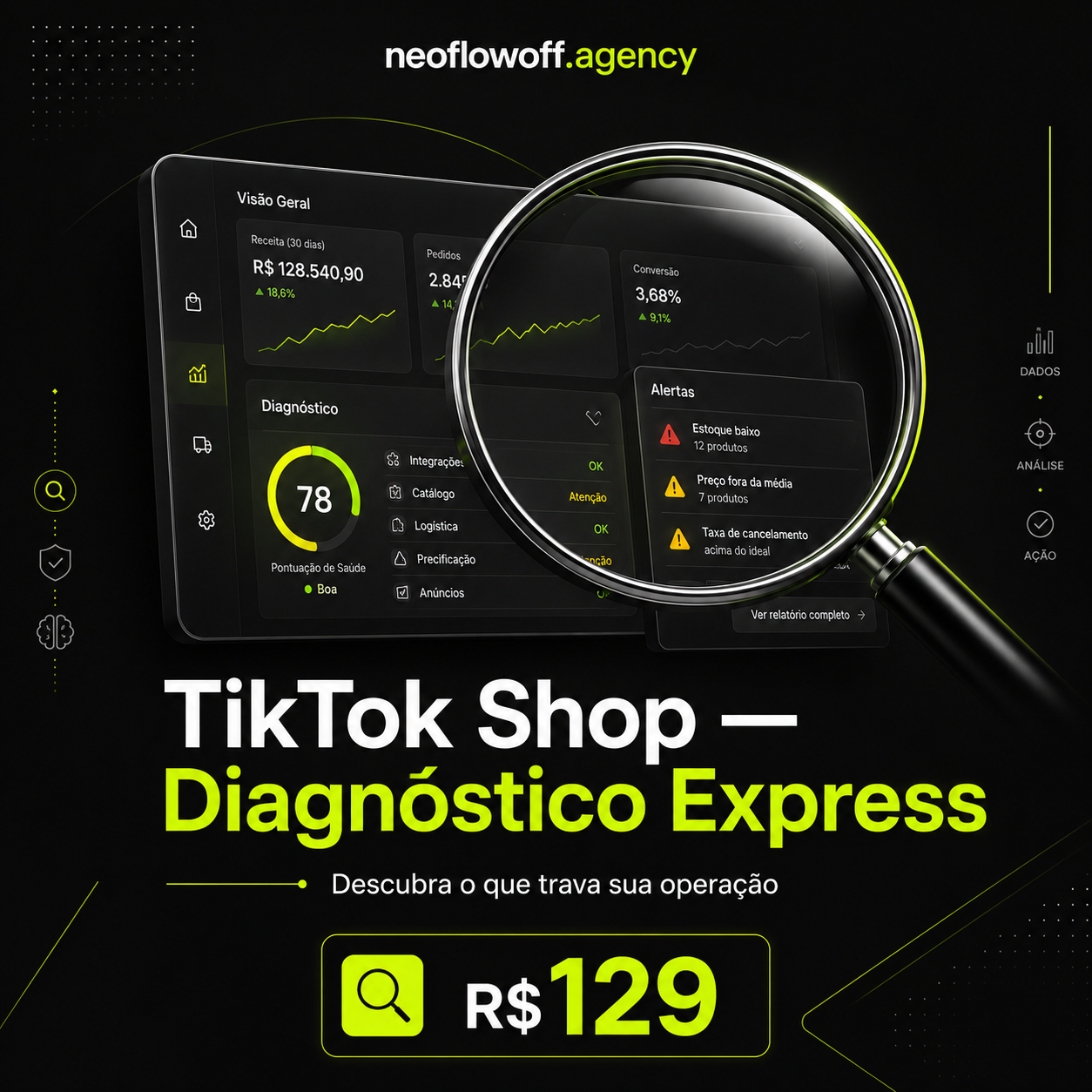 TikTok Shop — Diagnóstico Express - Descubra o que trava sua operação